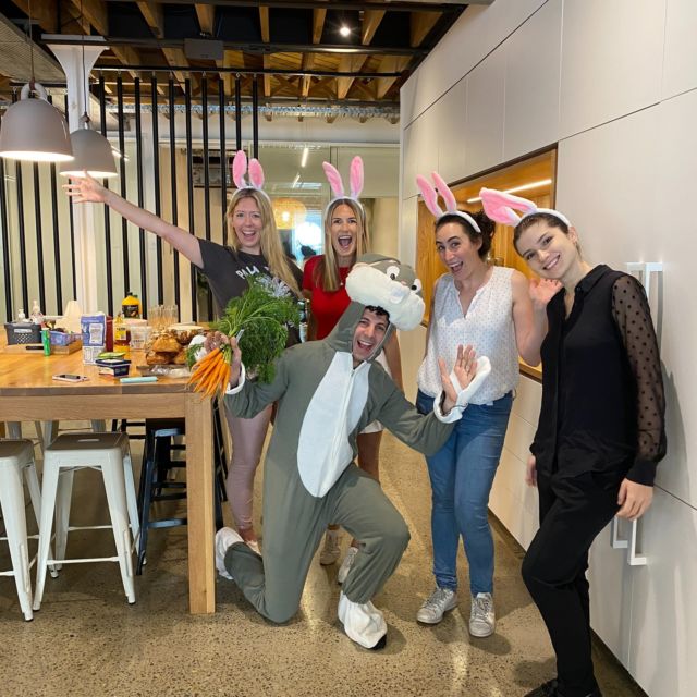 Look who's hopped into the office just before Easter break! #salsbunnies #hoppyeaster #officelife